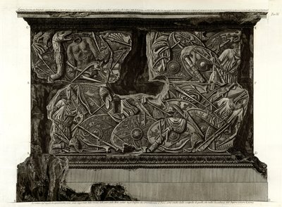 Fourth Facade of the Pedestal by Giovanni Battista Piranesi
